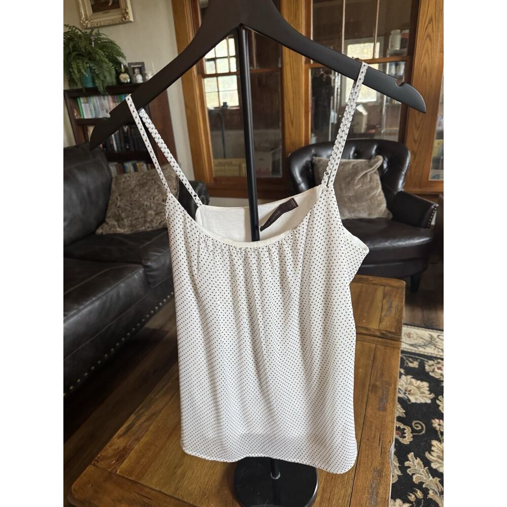 The Limited White and Black Polka Dot Cami Top – Estimated Size Small